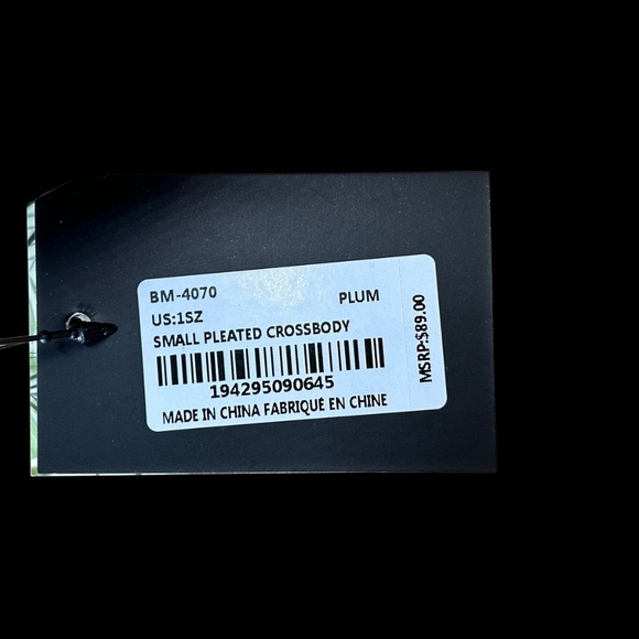 New Badgley Mischka plum crossbody/clutch - Picture 7 of 13